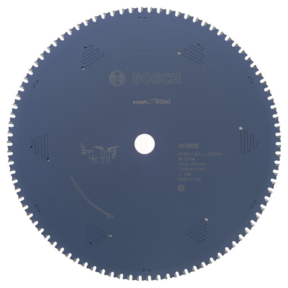 Bosch Daire Testere Bıçağı Expert For Steel 355x25,40 mm 90 Diş - 2608643063