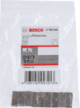 Bosch Elmas Karot Segmanı Standard For Concrete Ø102 mm (9 Adet) - 2608601752