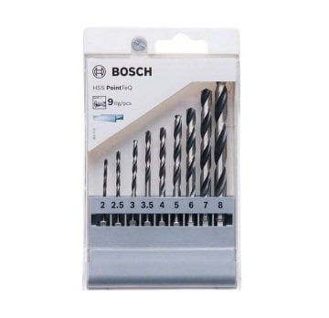 Bosch Metal Matkap Ucu HSS PointTeQ 1/4 İnç Altıgen Şaft Set (9 Parça) - 2607002826