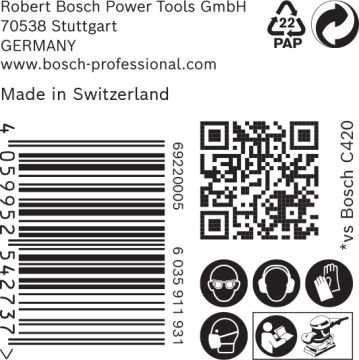 Bosch Expert Zımpara Kağıdı C470 93x186 40 Kum 8 Delikli 50 Li Paket - 2608900935