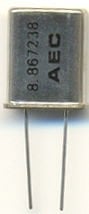 Schukat Kristal, 8,867236 Mhz Hc-18/U