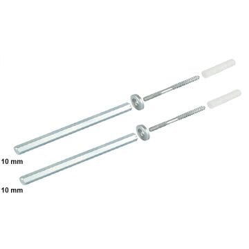 Ayder Metal Gizli Raf Tutucu 10X100 Takım Çinko