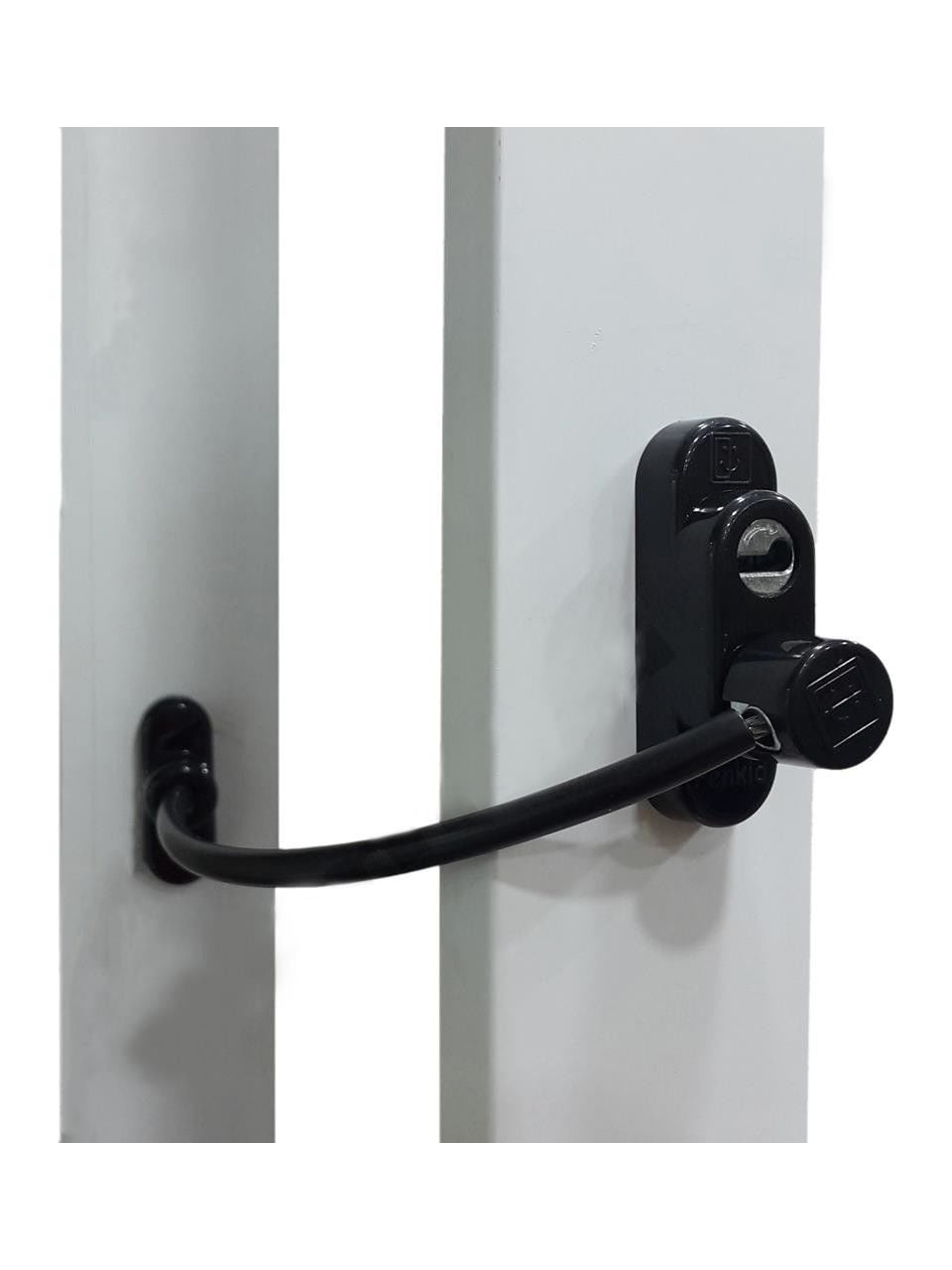 Yuma Kilit Çelik Halatlı Emniyet Kilidi Siyah