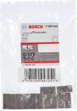 Bosch Elmas Karot Segmanı Standard For Concrete Ø202 mm (12 Adet) - 2608601756