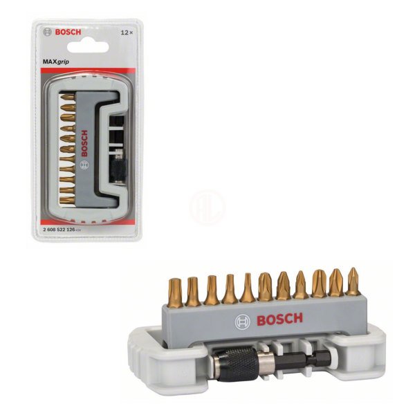 Bosch Max Grip Vidalama Ucu Seti 11+1 Parça 25 Mm - 2608522126