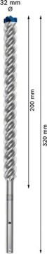 Bosch Kırıcı Delici Uç SDS-Max-8X Expert 32x520 mm (1 Adet) - 2608900255
