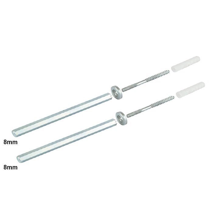 Ayder Metal Gizli Raf Tutucu 8X100 Takım Çinko