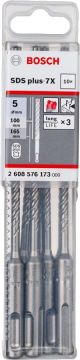 Bosch SDS Plus-7X Kırıcı Delici Uç 5,0x165 mm (10 Adet) - 2608576173
