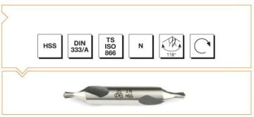 MTE Punta Matkabı Form A HSS DIN 333/A R 1x3,15x31,5 mm
