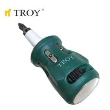 Troy 22004 Bits Uçlu Topaç Tornavida Seti, 1 Adet