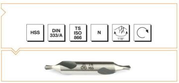 MTE Punta Matkabı Form A HSS DIN 333/A R 1,25x3,15x31,5 mm