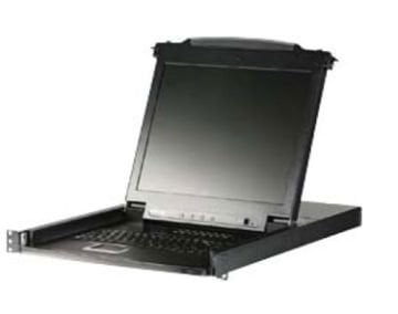 Aten Sürgülü Kasaya Sahip, 17 Lcd Ekran, Türkçe Klavye Ve Touchpad İ Bulunan 16 Port Ps/2-Usb Kvm (Keyboard/Video Monitor/Mouse) Switch