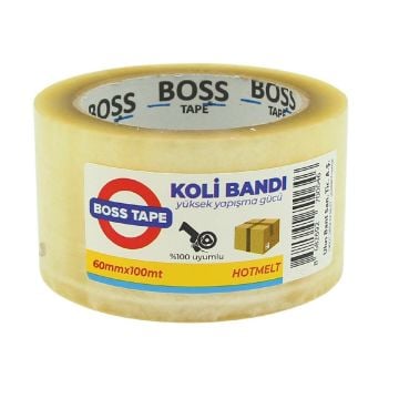 Bosstape Koli Bandı 60 mm x 100 Mt