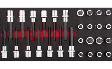 Ceta Form 29 Parça 1/2 İnç Torx/Allen/Xzn Lokmalı Bits Takımı (Eva Lı)