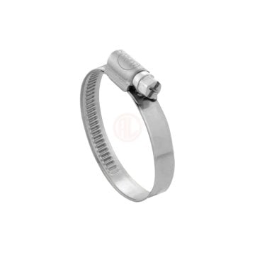 Tork Kabartmalı Hortum Kelepçesi 9 mm W2 AISI 430 Kalite Paslanmaz Ebat 25 - 40 mm