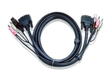 Aten Usb Dvı-I Single Link Kvm Kablosu, 1.8 Mt