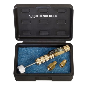 Rothenberger Schrader Valve Tool+1/4 İnç İnç+5/16 Adapto - 87800