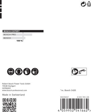 Bosch Expert Zımpara Kağıdı C470 93x93M 180 Kum 6 Delikli 5 Li Paket - 2608900828