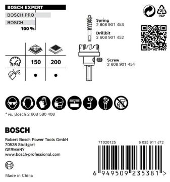 Bosch Delik Açma Testeresi Expert Carbide Metal 80 mm - 2608901445
