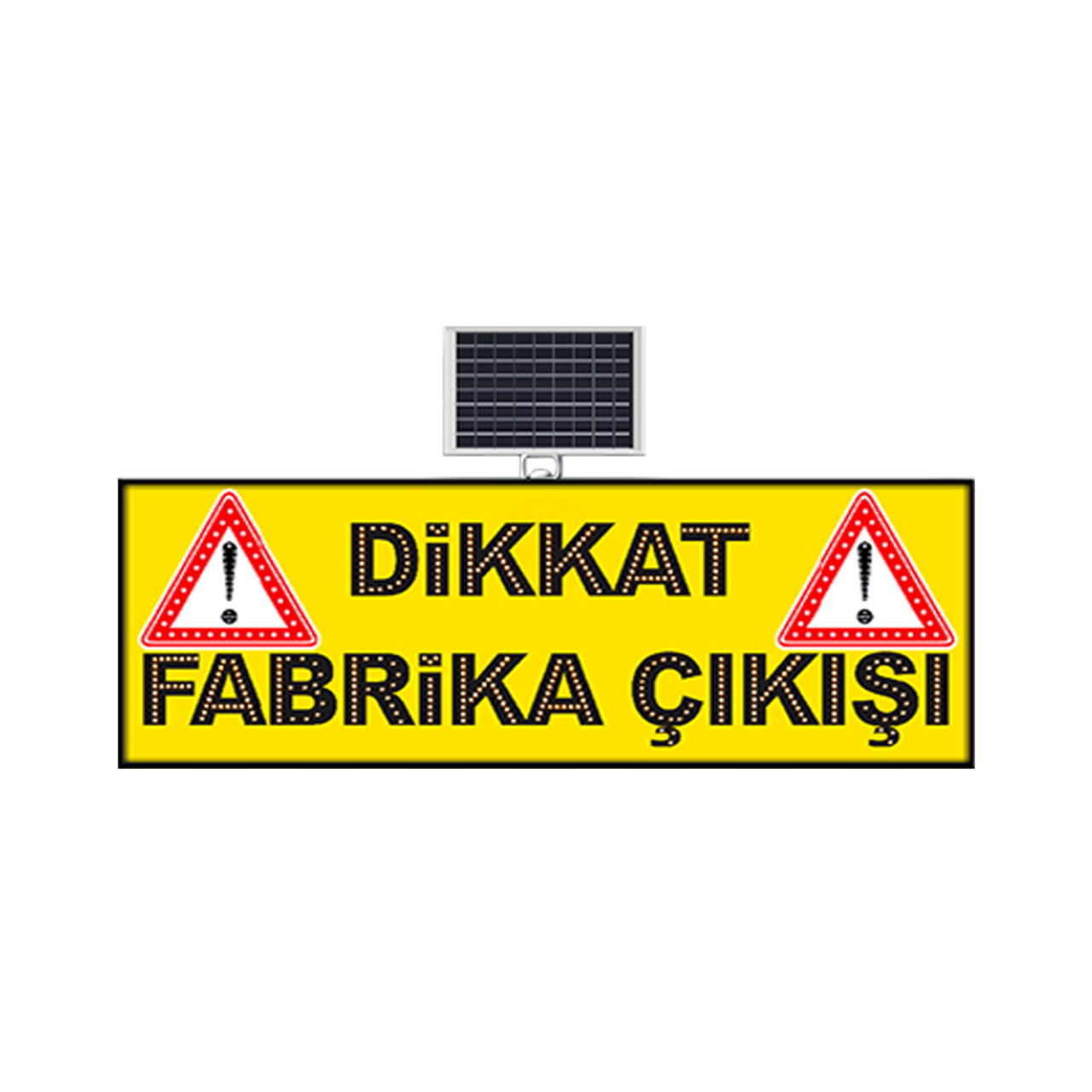 MFK Plastik Dikkat Fabrika Çıkışı Levhası 60x180 Cm - MFK9653