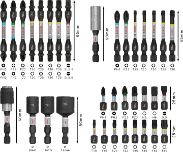 Bosch Aksesuar PRO Impact Vidalama Ucu Seti 35 li