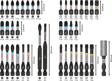 Bosch Aksesuar PRO Impact Vidalama Ucu Seti 44 lü