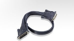 Aten Kvm (Keyboard/Video Monitor/Mouse) Switch Ler İçin Kaskad Bağlantı Kablosu, 0.60 Mt, D-Sub 25 Erkek D-Sub 25 Dişi