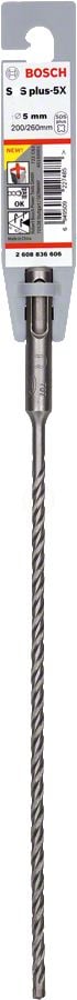 Bosch SDS Plus-5X Kırıcı Delici Uç 5,0x260 mm (1 Adet) - 2608836606