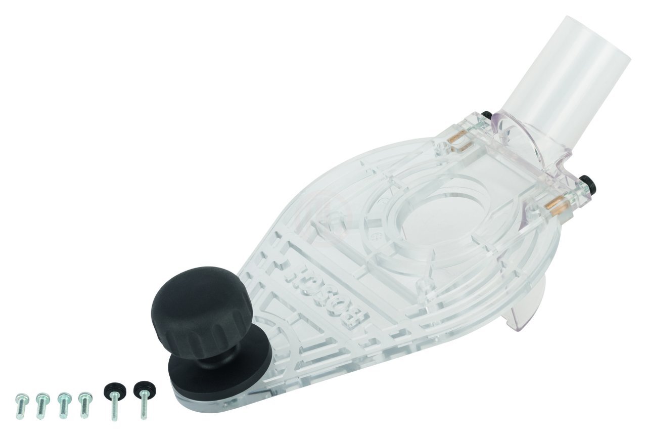 Bosch Freze GKF 600 İçin Tutamak + Toz Emmeli Taban - 2608000335