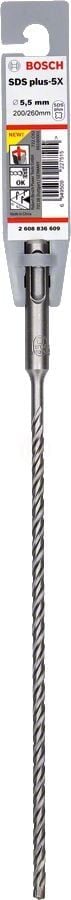 Bosch SDS Plus-5X Kırıcı Delici Uç 5,5x260 mm (1 Adet) - 2608836609