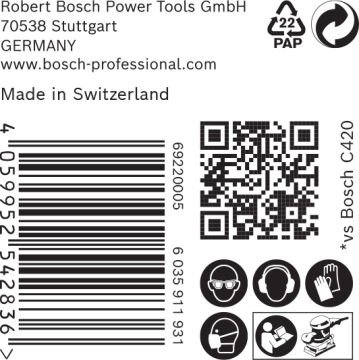 Bosch Expert Zımpara Kağıdı C470115x230 100 Kum 14 Delikli 50 Li Paket - 2608900945