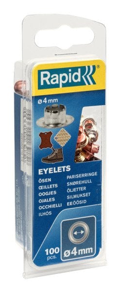 Rapid Kuşgözü Delik Halka Alüminyum 4 mm (1 Paket/100 Adet) - 5000409