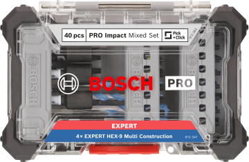 Bosch Aksesuar PRO Impact Vidalama ve Mat. Ucu Seti 40lı