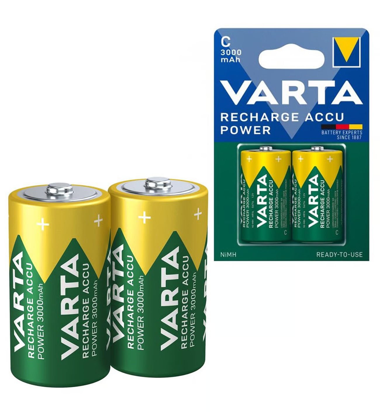 Varta Şarj Edilebilir Pil Recharge Accu Power C Tip (3000 Mah) (Hr14) 1,2V