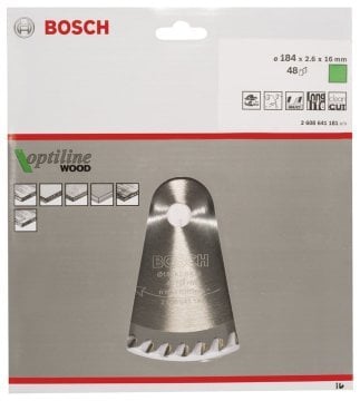 Bosch Daire Testere Bıçağı Optiline Wood 184x16 mm 48 Diş - 2608641181