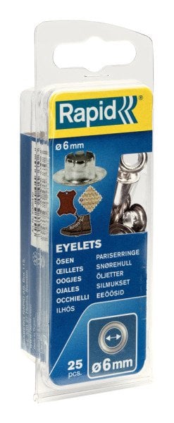 Rapid Kuşgözü Delik Halka Alüminyum 6 mm (1 Paket/25 Adet) - 5000410