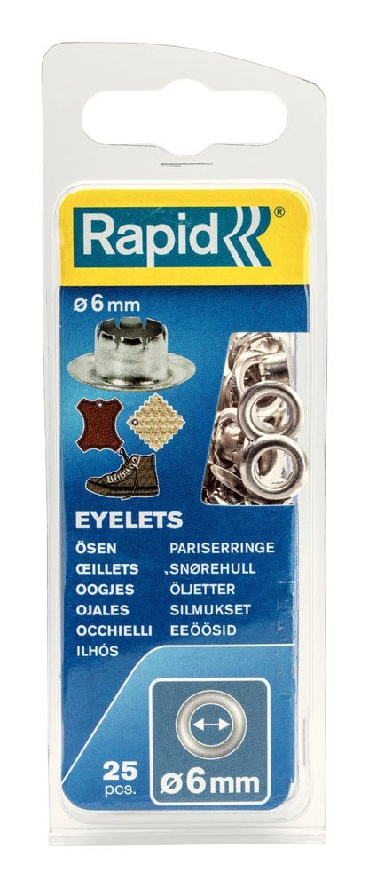 Rapid Kuşgözü Delik Halka Alüminyum 6 mm (1 Paket/25 Adet) - 5000410