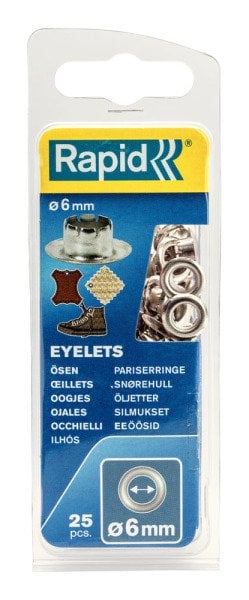 Rapid Kuşgözü Delik Halka Alüminyum 6 mm (1 Paket/25 Adet) - 5000410