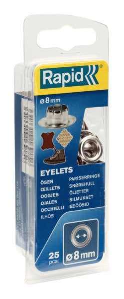 Rapid Kuşgözü Delik Halka Alüminyum 8 mm (1 Paket/25 Adet) - 5000411