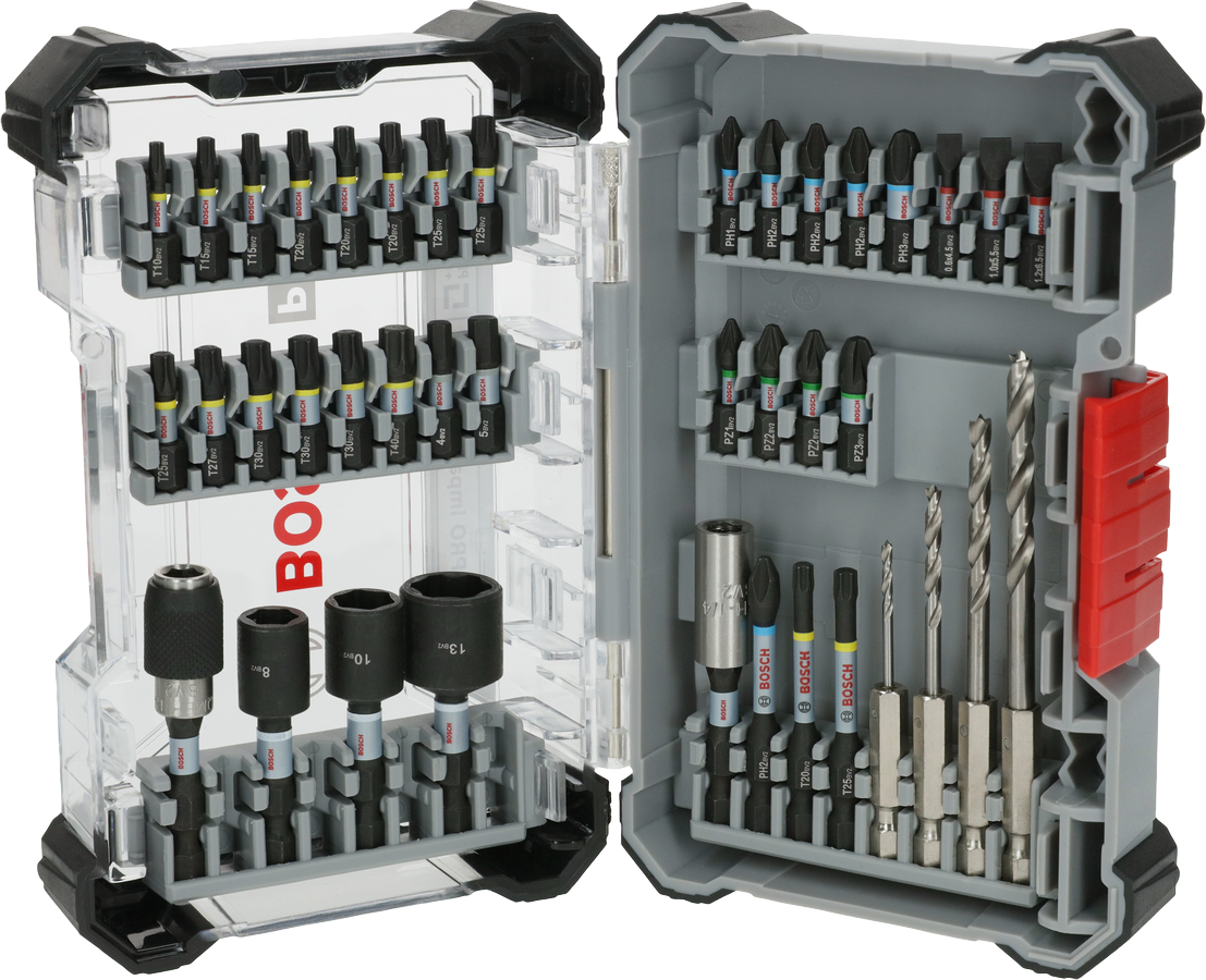 Bosch Aksesuar PRO Impact Vidalama ve Ahşap Delme Seti 40lı