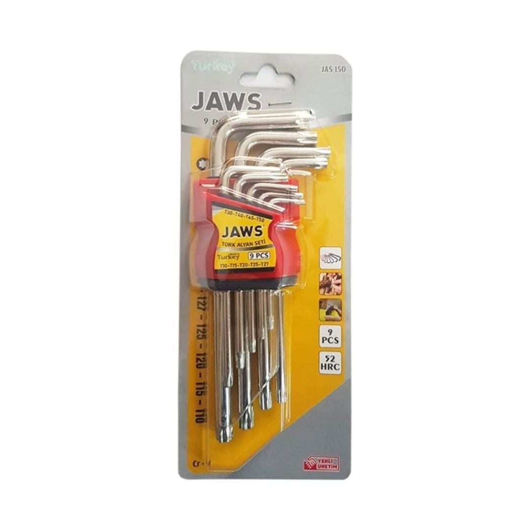 Jaws Torx Alyan Anahtar Seti (9 Parça)