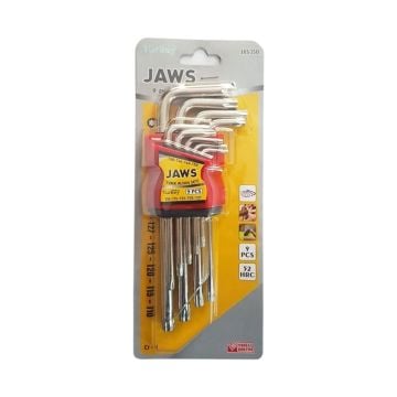 Jaws Torx Alyan Anahtar Seti (9 Parça)