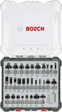 Bosch Freze Ucu Pro Set 8 mm Şaftlı Karışık (30 Parça) - 2607017475