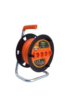 ByLion MK Serisi Plastik Kablo Makarası (IP 20) 3x2,5 mm 50 Mt (MK5025)