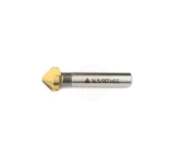MTE Silindirik Saplı Havşa Freze Üç Ağızlı HSS DIN 335/C (90°) TIN Kaplı 8,3x50 mm