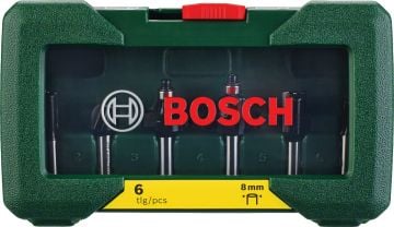 Bosch Freze Ucu Set 8 mm Şaft (6 Parça) - 2607019463
