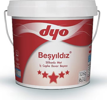Dyo Beşyıldız Silikonlu Mat İç Cephe Duvar Boyası 10 Kg