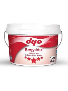 Dyo Beşyıldız Silikonlu Mat İç Cephe Duvar Boyası 3,5 Kg