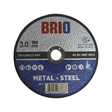 Brio Kesme Taşı 180X3 Metal