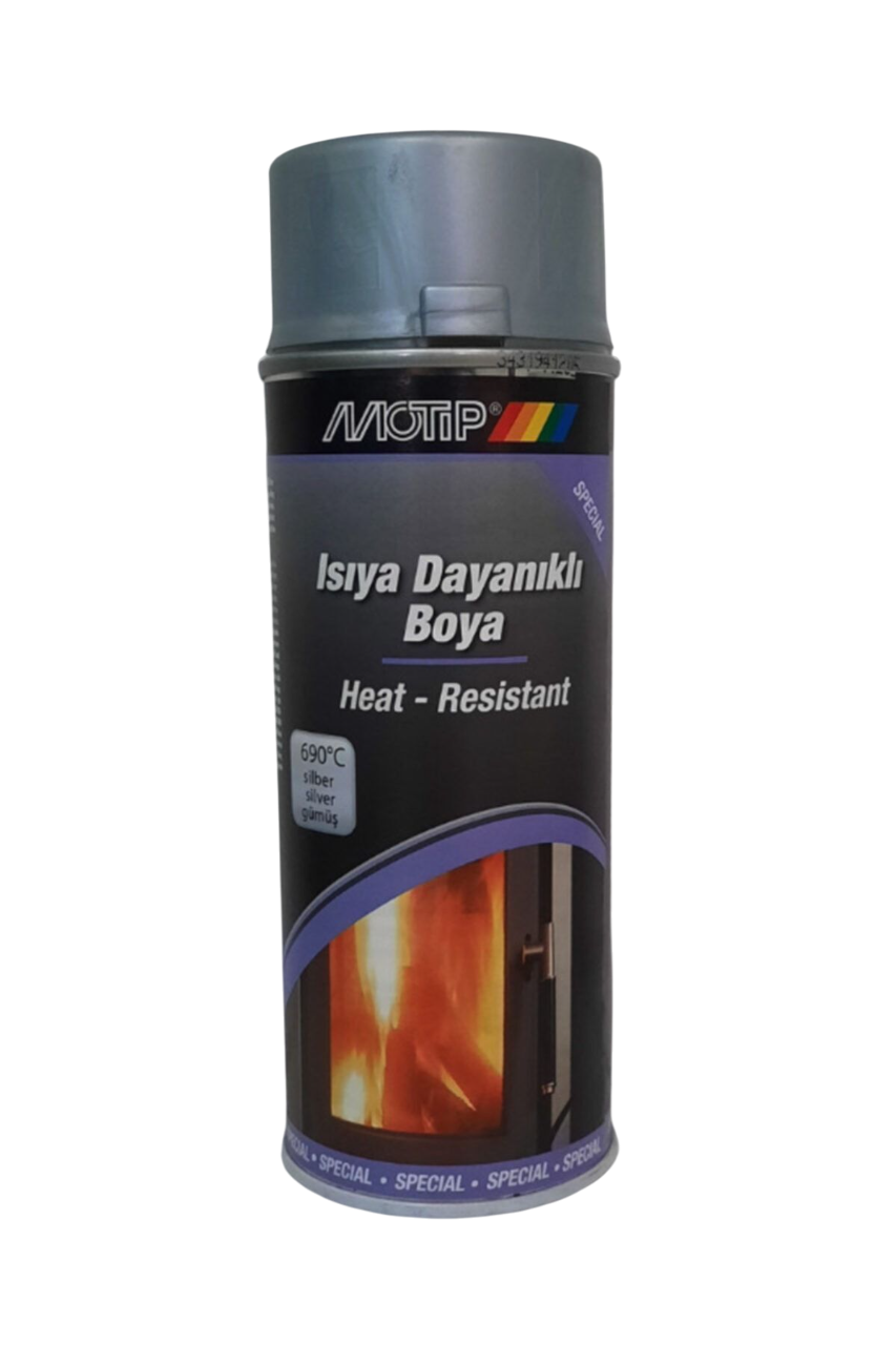 Motip Isıya Dayanıklı 690°C Sprey Boya 400 ml Gri